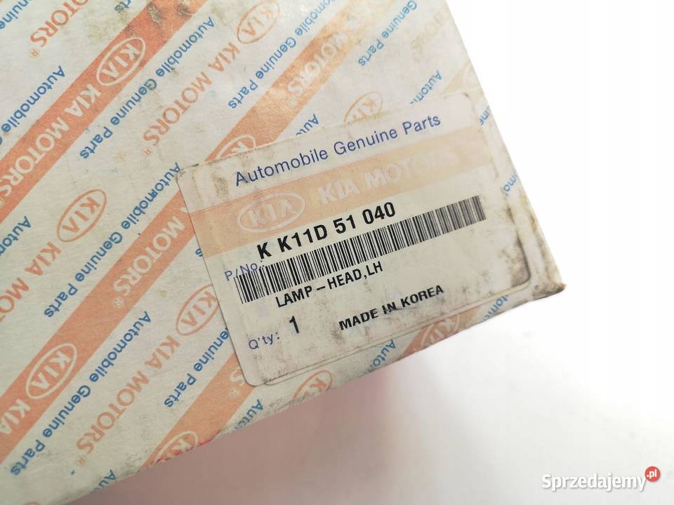 REFLEKTOR PRAWY PRZÓD KIA PRIDE 19932000