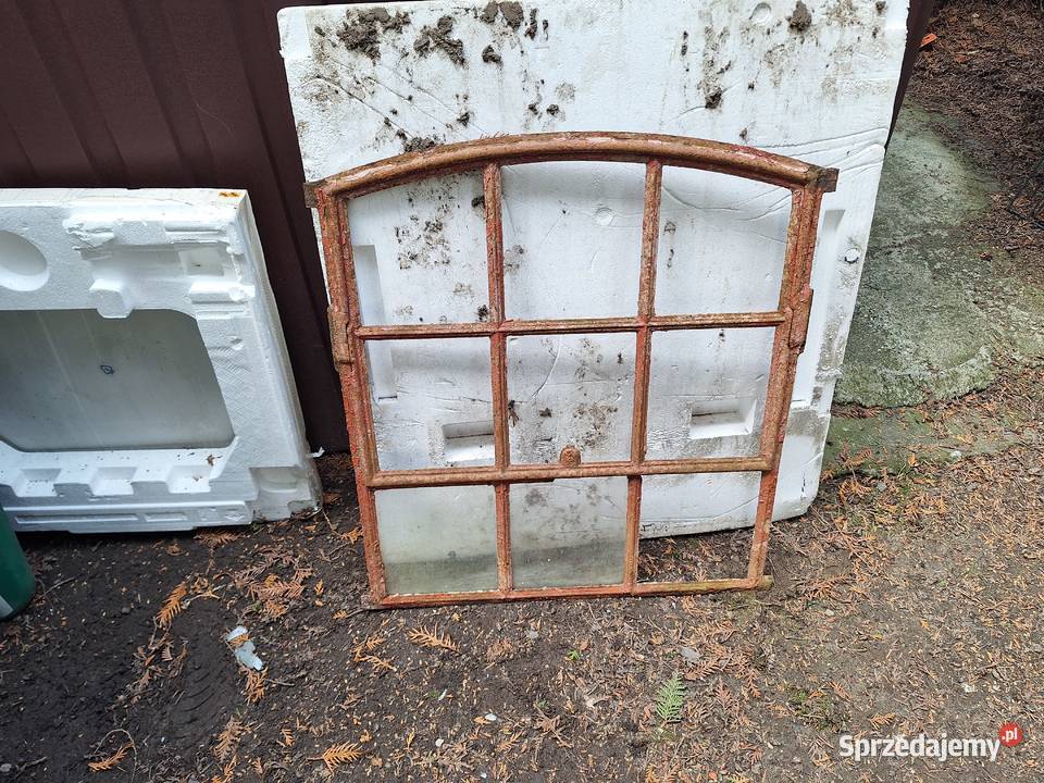 stare okno żeliwne góra uchylna Architektura ogrodowa Szczecinek