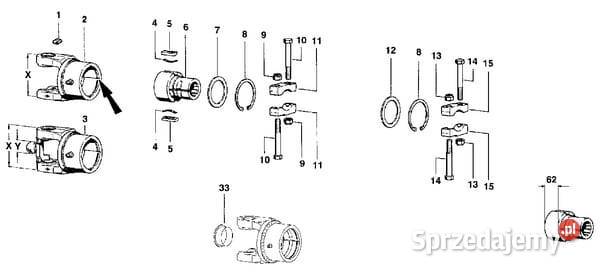 Piasta sprzegła F52 1 34 Z20 561932 Sprzęgła Kamionna