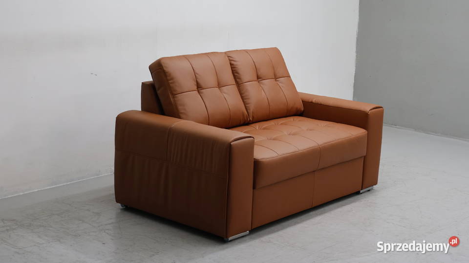 2 osobowa sofa kanapa karmelowa SKÓRA naturalna Sofy i kanapy wielkopolskie Poznań
