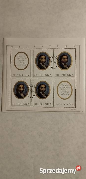 Bloczki komplet malarstwo 1970 Polska Gdynia
