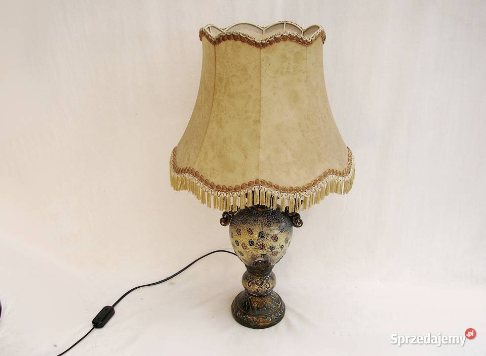 Lampka ceramiczna piękna duża Antyki, Sztuka, Kolekcje