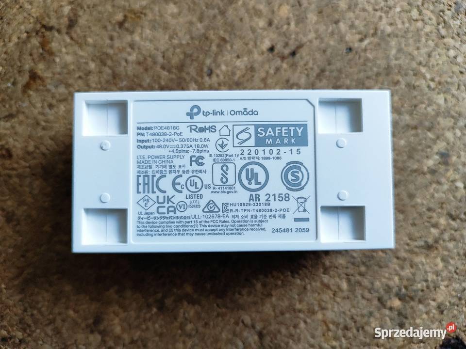 Zasilacz Poe TPLink POE4818G nowy Włoszczowa sprzedam
