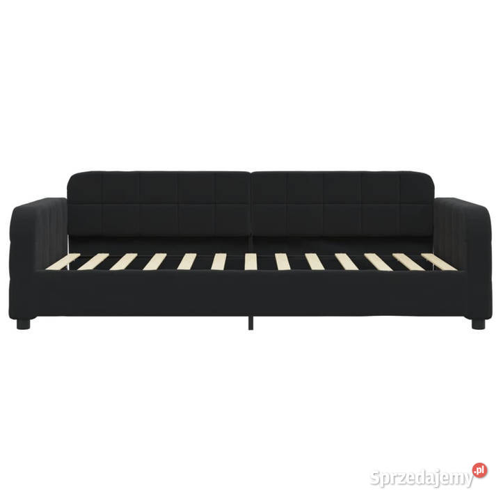 Sofa rozsuwana czarna aksamit 90x200 WM3196933 Warszawa