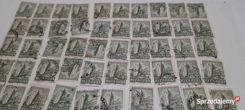 znaczki Rozbudowa Stoczni Gdańskiej 1952r 60 z11 Filatelistyka Warszawa