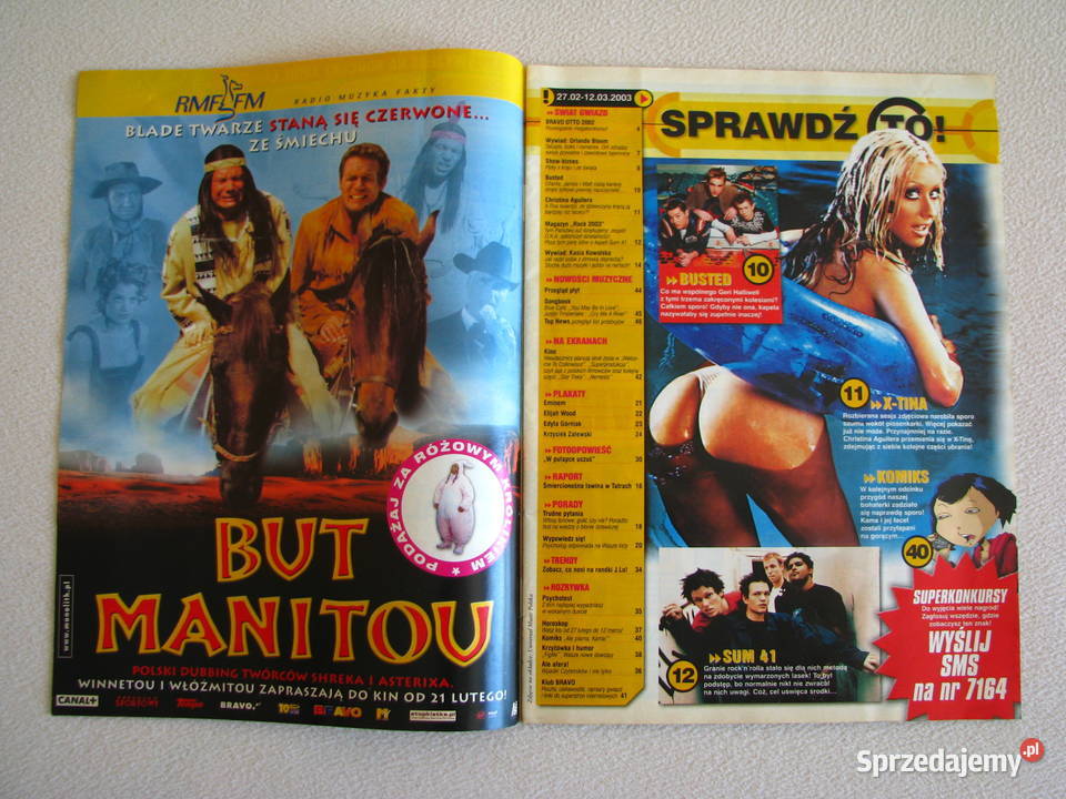 Magazyn Bravo Bravo Girl z 2003 r z dodatkami i Brzegi