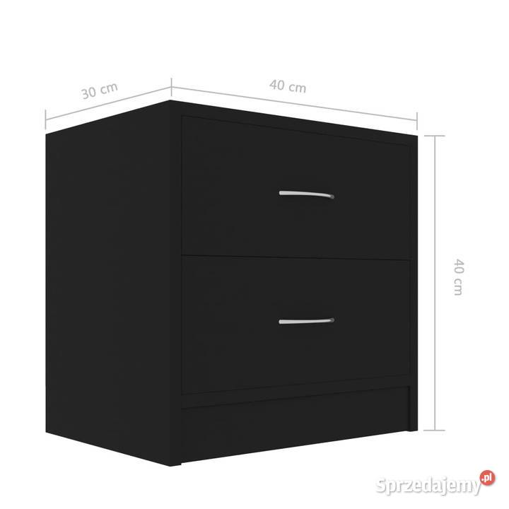 Szafka nocna czarna 40x30x40 materiał Meble Warszawa