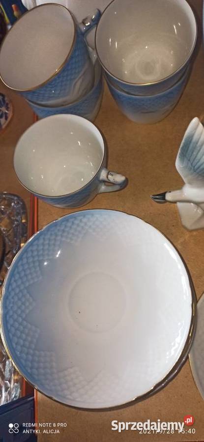 Filiżanka na podstawce Z mewami Royal Copenhagen Porcelana i szkło Gdańsk