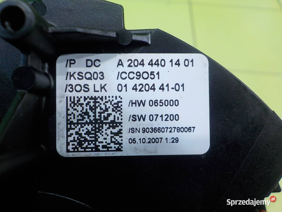 MERCEDES C W204 22 CDI 07r SEDAN 4D przelacznik osobowe Suków sprzedam