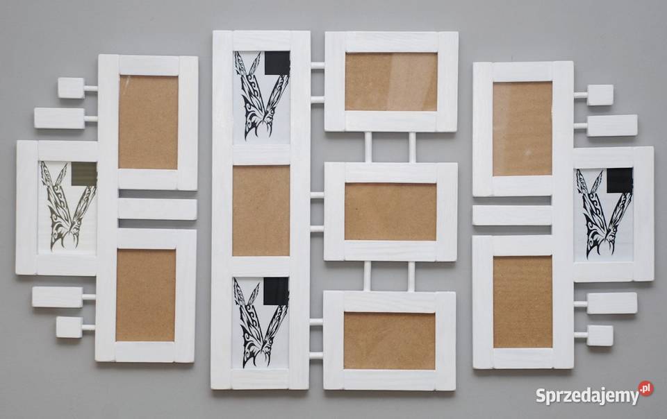 Biała galeria ścienna ramki ramka na zdjęcia Szczecin