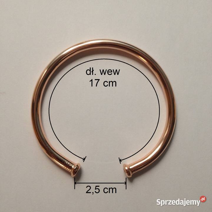 Bransoletka Miedziana dł wew 17 Wrocław