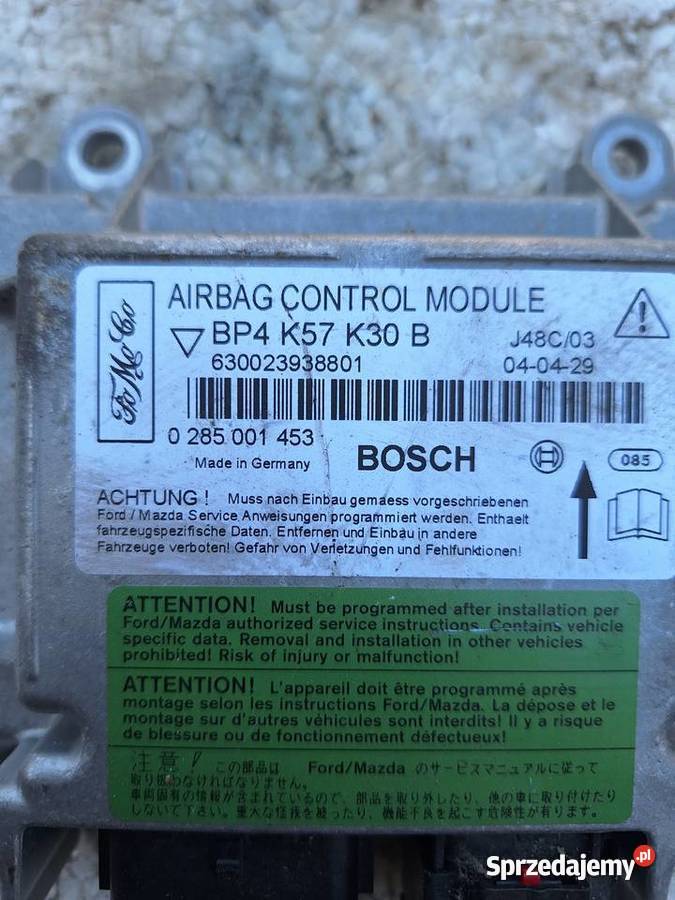 Komputer Moduł AirBag Mazda 3
