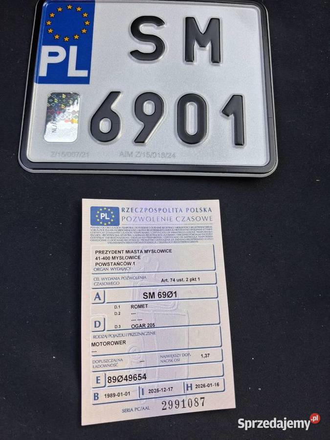 Romet ogar 205 remoncie zarejestrowany opłacony Mysłowice