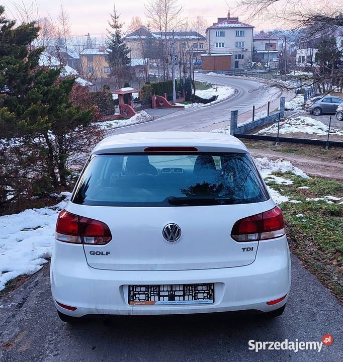 Ładny Volkswagen Golf VI 16 tdi 105 2010 prosto VAT marża Domaradz