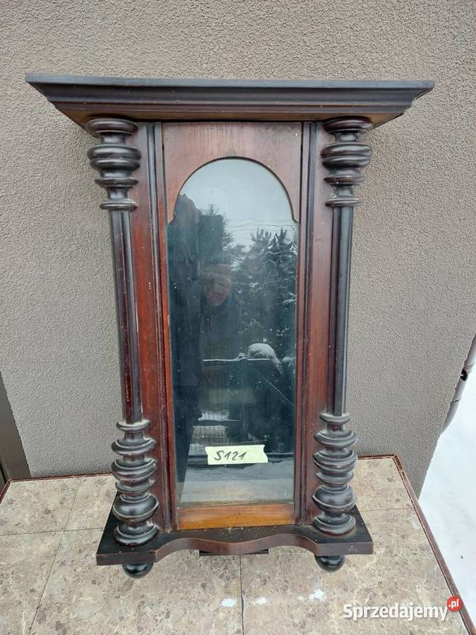 S121 Skrzynia obudowa starego zegara szafka pomorskie Tczew
