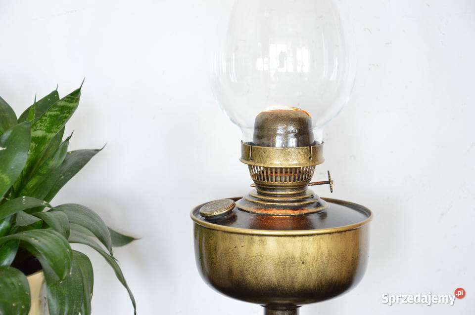 stara metalowa LAMPA NAFTOWA b stara Ditmar śląskie