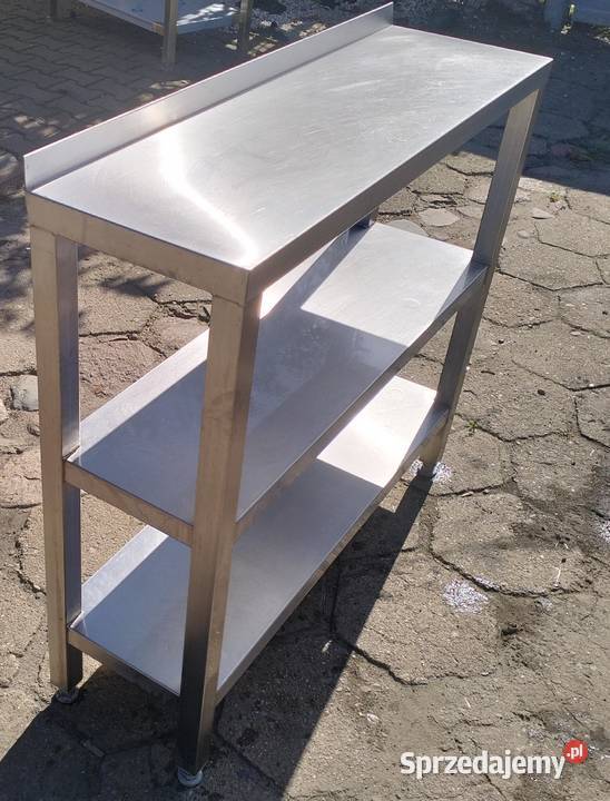 Stół gastrnomiczny z 2ma półkami 100x30x90 Gastronomia