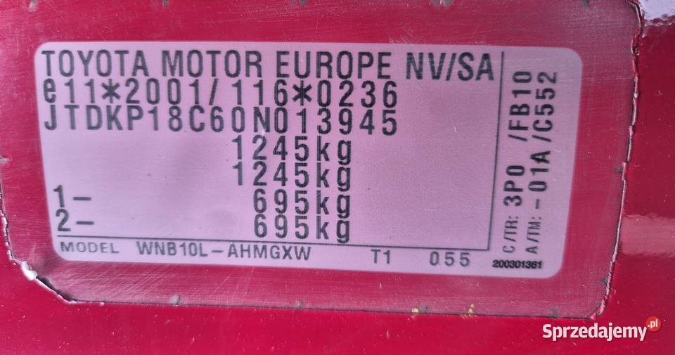 Toyota Aygo 14 Diesel 54KM Wrocław