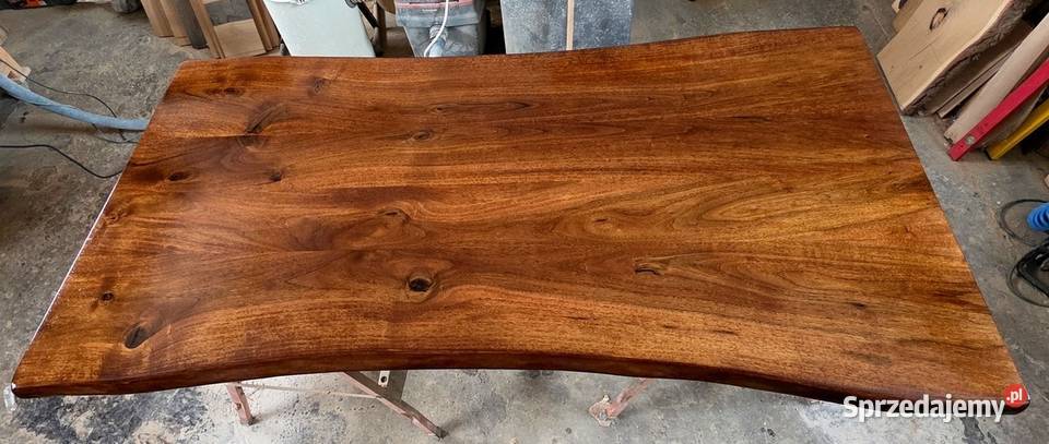 stół orzech włoski 170x90 lite drewno 90cm
