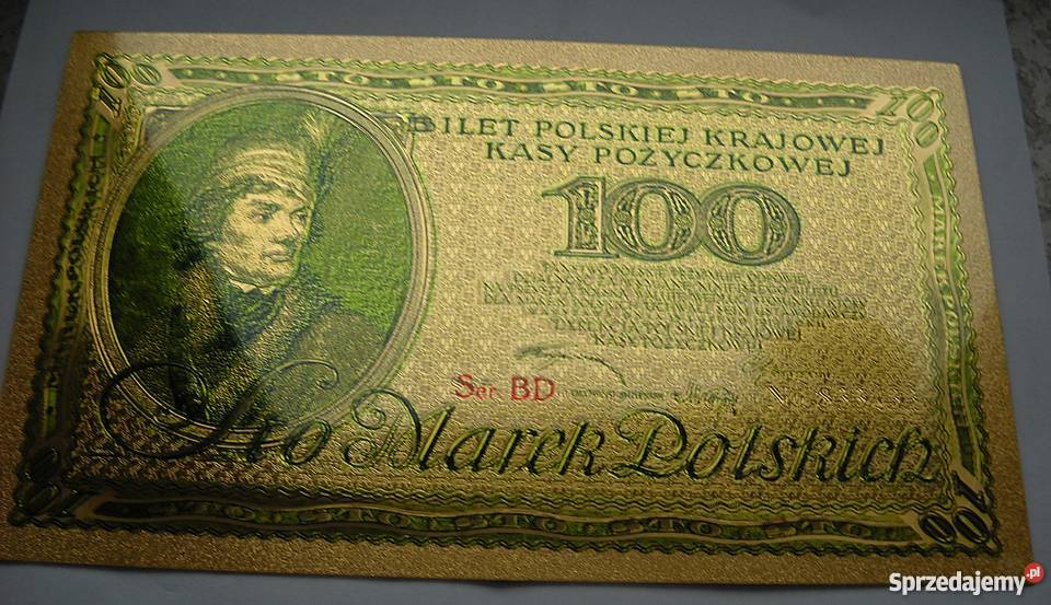 SKARBNICA NARODOWAKOPIA BANKNOTU100 MAREK Legionowo