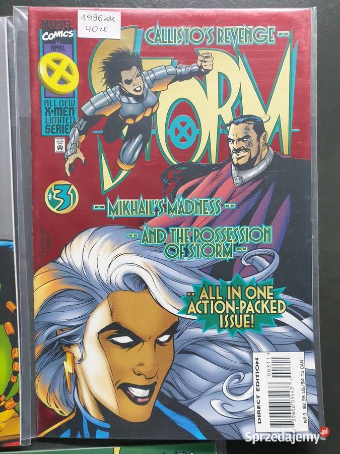 Storm 3 oryginalne komiksy Marvel USA 1996 Amerykańskie pomorskie Gdynia