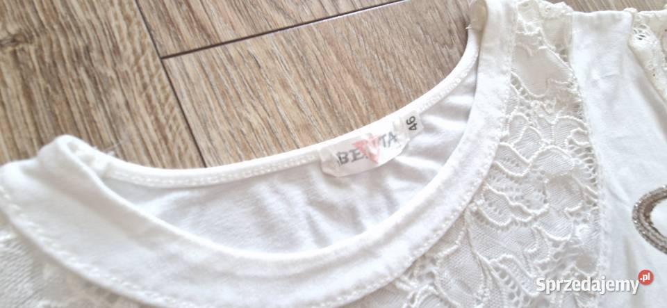 biała bluzka z koronką koronka 4446 XLXXL Rozmiar 44(XXL) małopolskie Kraków