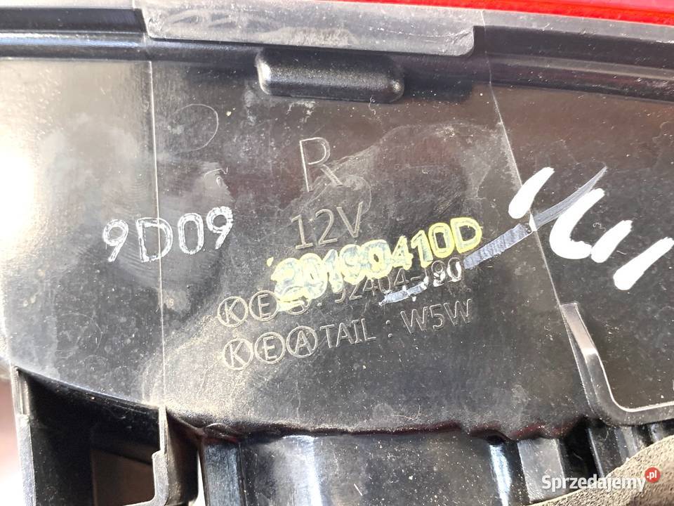 LAMPA TYŁ PRAWA WEWNĘTRZNA HYUNDAI KONA 92404J90 podkarpackie