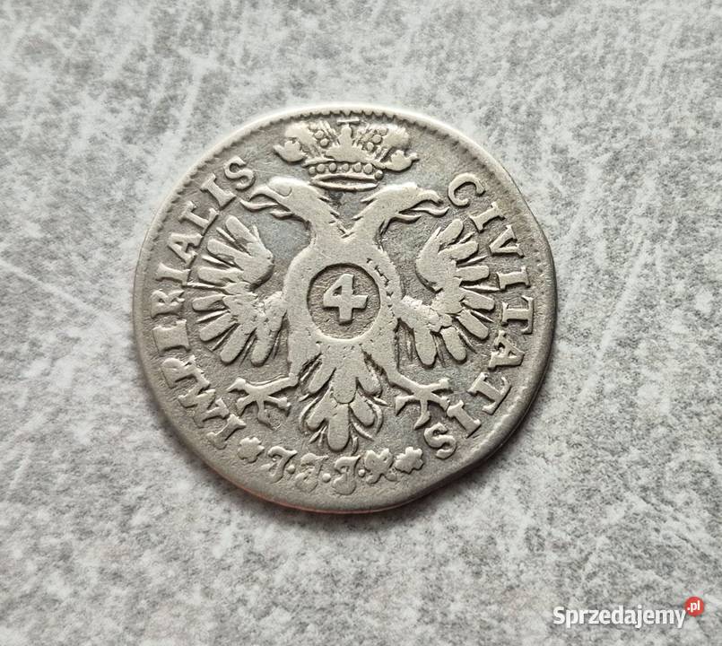 125 NIEMCY srebro 4 Schilling 1728 r JJJ Wola Kruszyńska