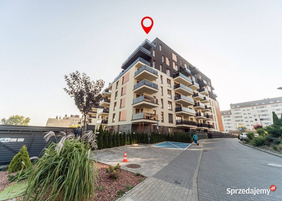 Apartament 10302 m z tarasem 2835 m Mysłowice balkon