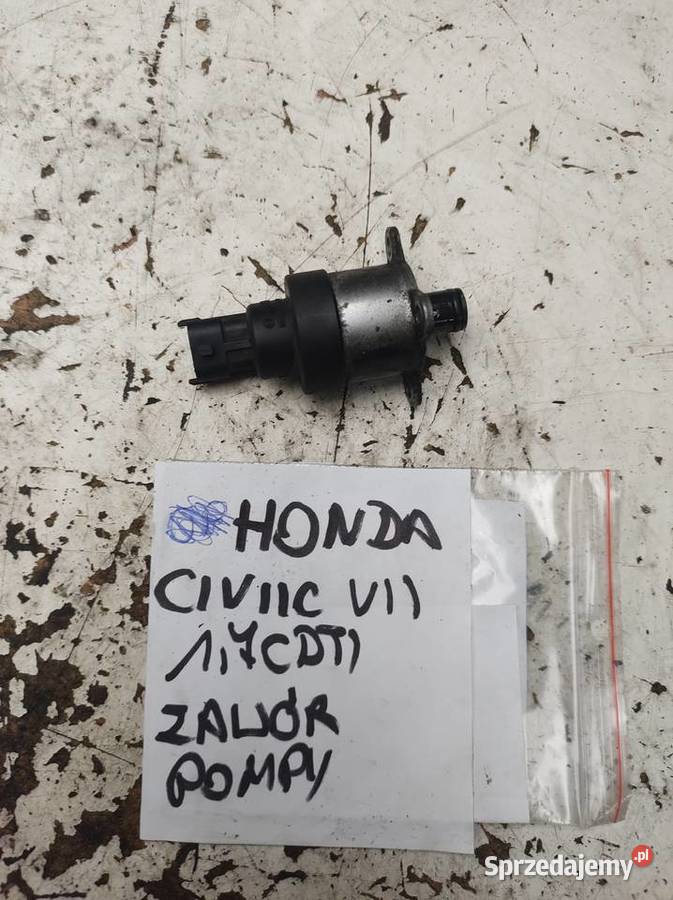 HONDA CIVIC VII 17cdti regulator paliwa zawór Kielce