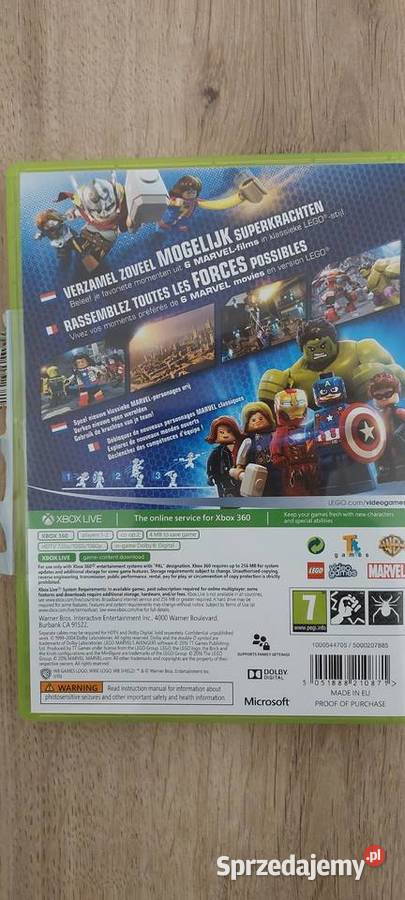Xbox 360 gra dzieci Lego Marvel Avengers Łęczna