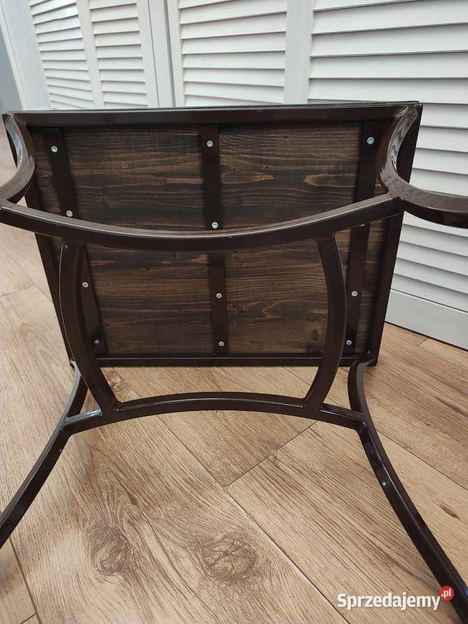 Stoliki nocne drewno plus metal Legnica