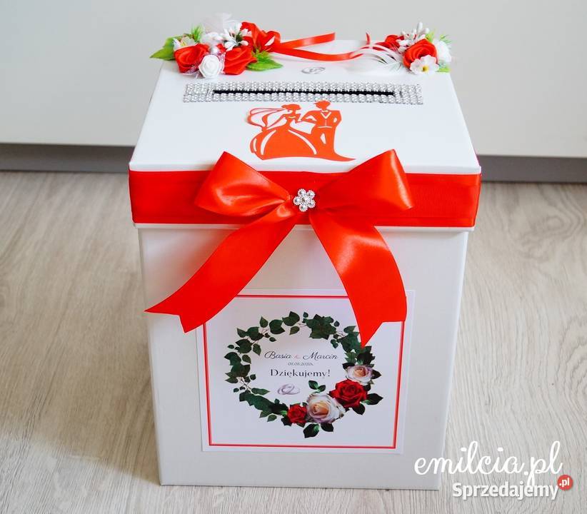 Duże Pudełko na koperty Skarbonka kolor Biel Zielona Góra sprzedam