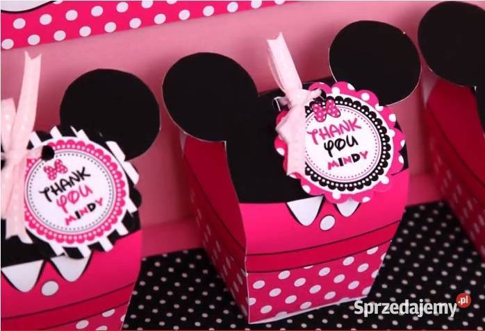 Minnie mouse Myszka Mini szablony słodki stół Poznań