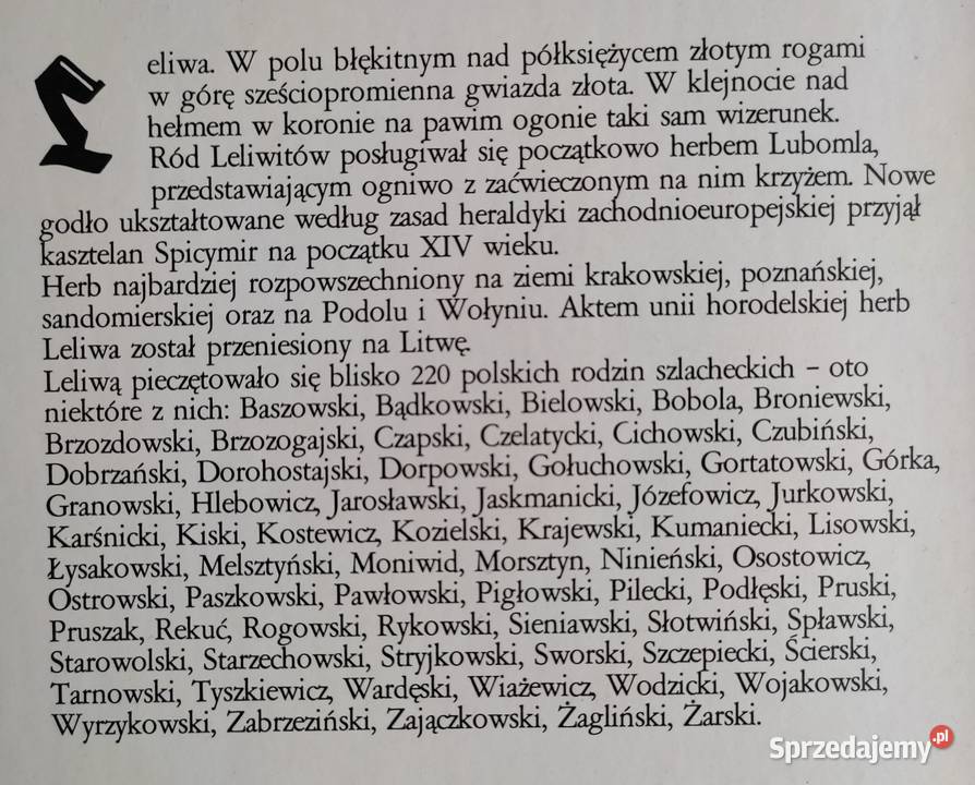 Herby rodowe na papierze kredowym z nazwiskami z Białystok