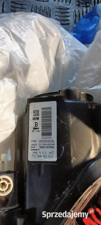 Auris lampy full led KOMPLET L i P przód mazowieckie Ursynów