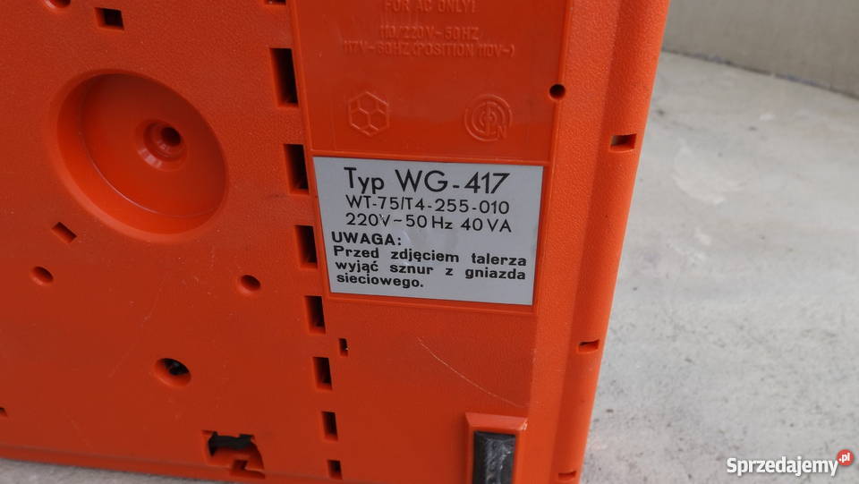 Gramofon unitra z głośnikami WG 417 warmińsko-mazurskie