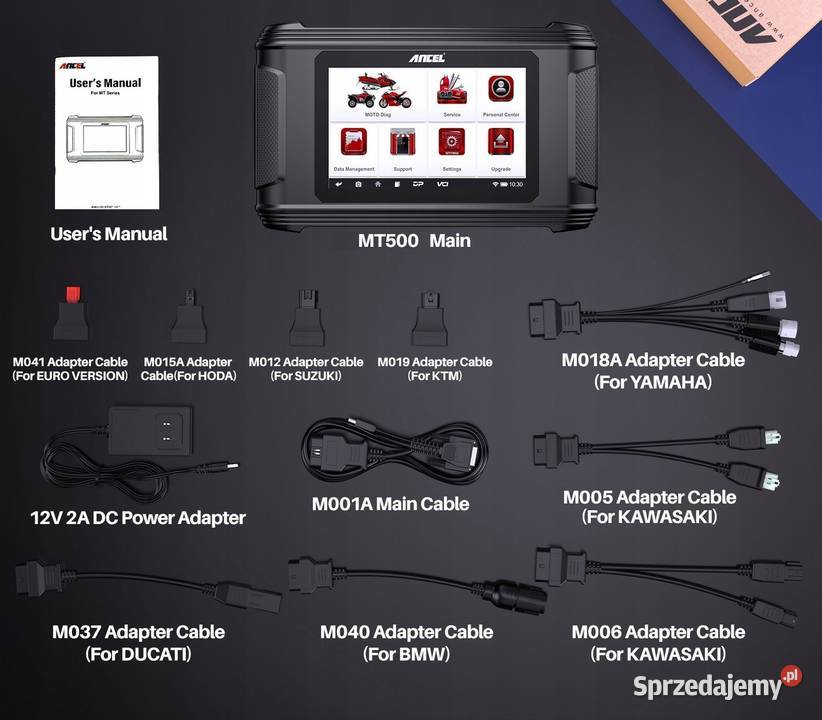 Skaner Diagnostyka motocykli Ancel MT500 jPolski pomorskie Gdańsk