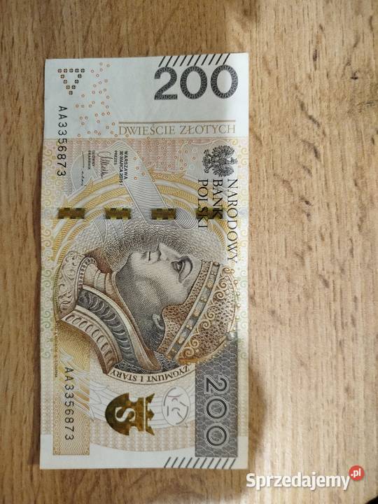 Banknot kolekcjonerski seria AA