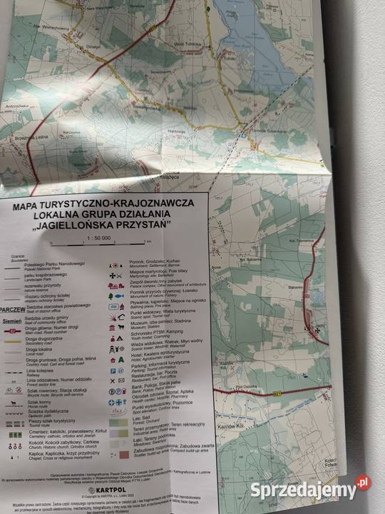 Mapa turystyczno krajoznawcza Jagiellońska Poznań