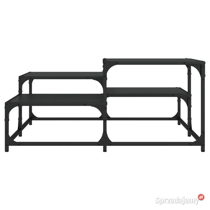 Stolik kawowy czarny 875x875x40 materiał Warszawa