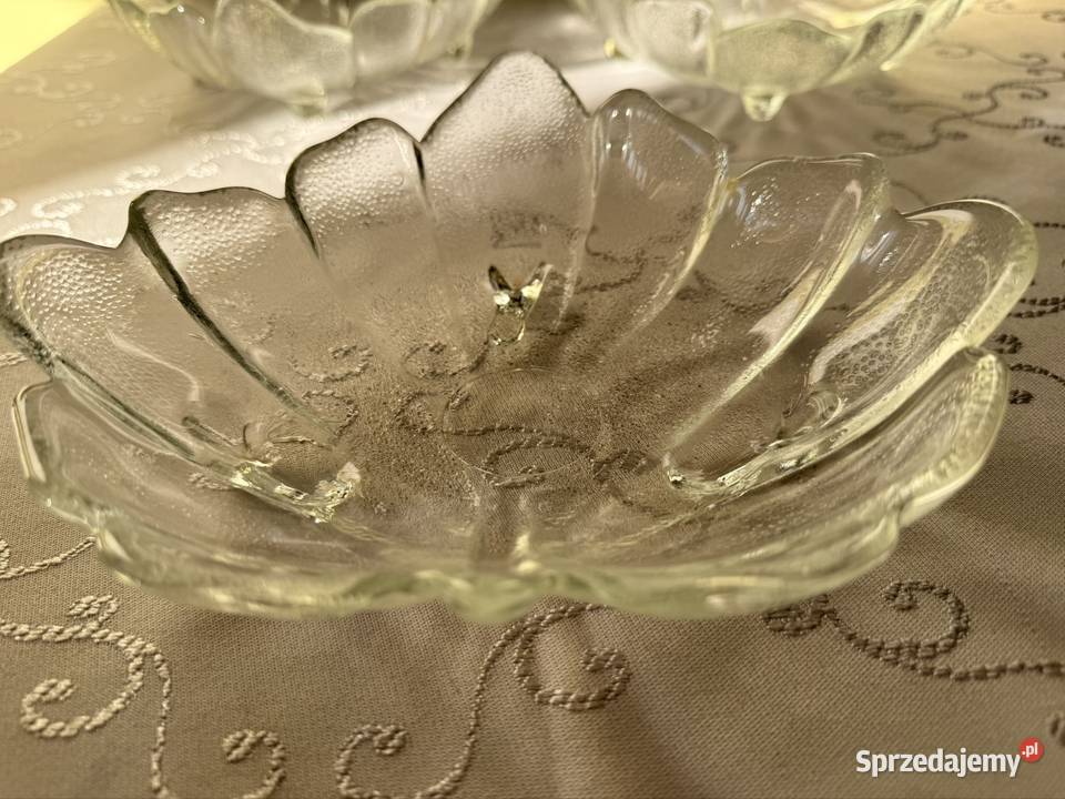 Salaterki 3 Liść Grube Szkło 300 ml Miseczki Czerwionka-Leszczyny