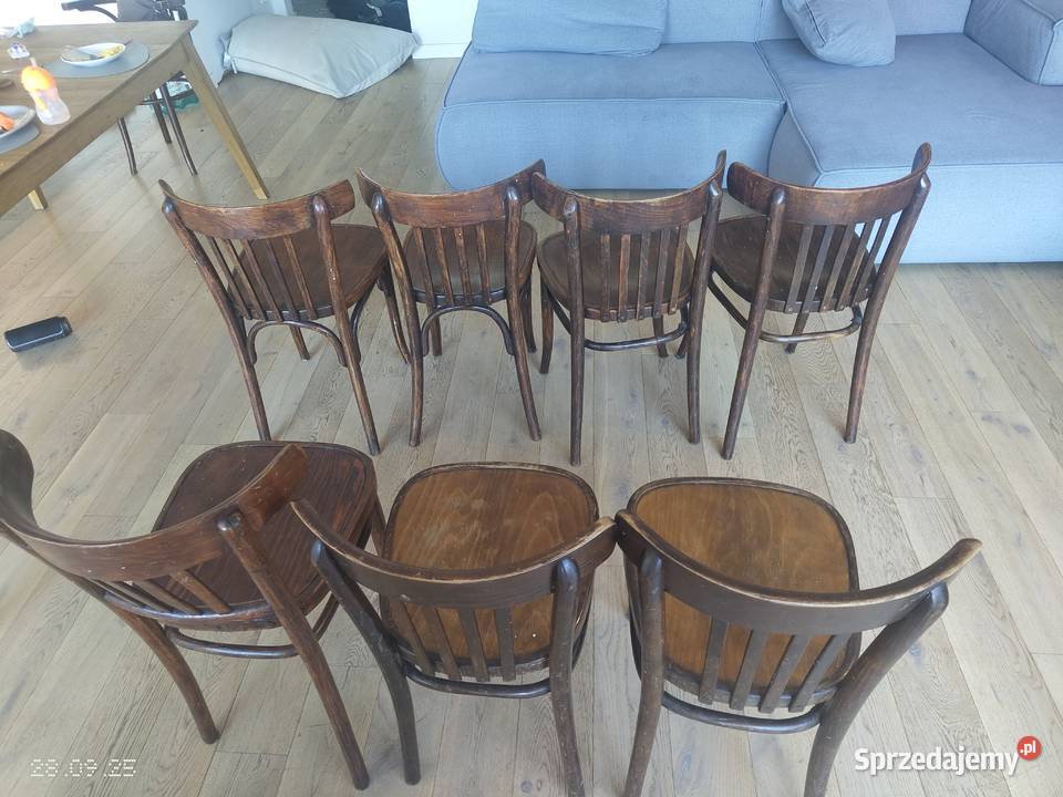 Krzesła thonet 7 sztuk różne modele Łódź