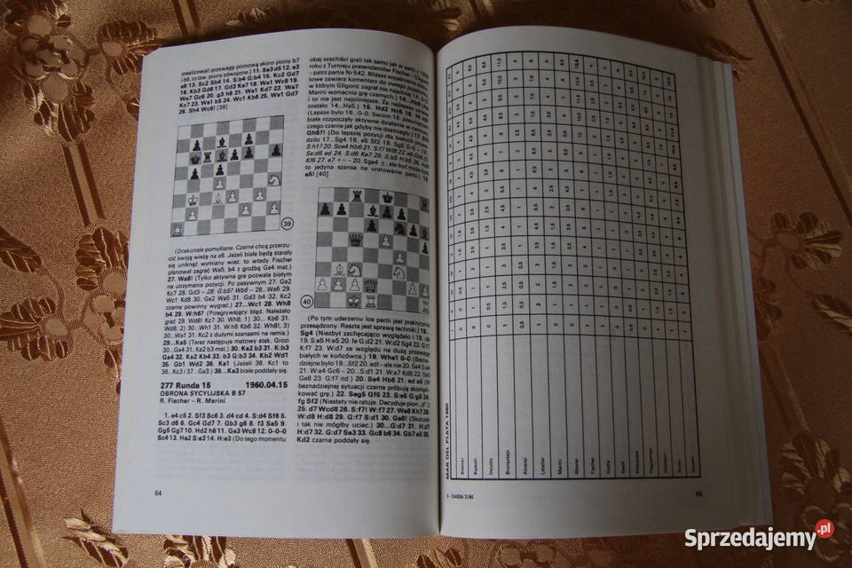 Książka szachowa ROBERT FISCHER 1 2 Toruń