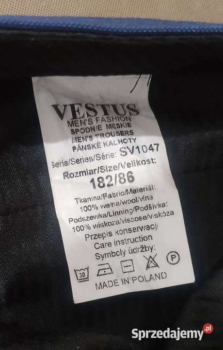 Garnitur Ślubny marynarka Vestus granatowy stan Nowy Sącz