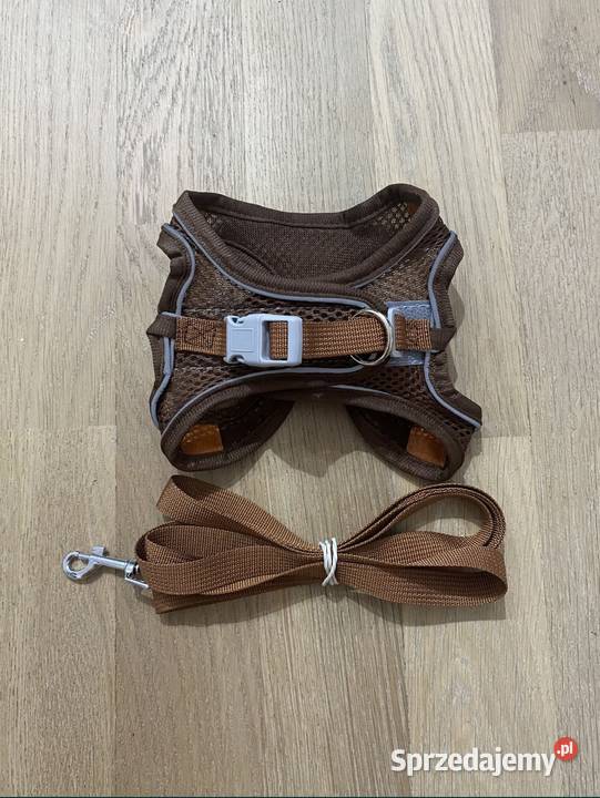Nowe szelki bezuciskowe i smycz psa Prada M Warszawa