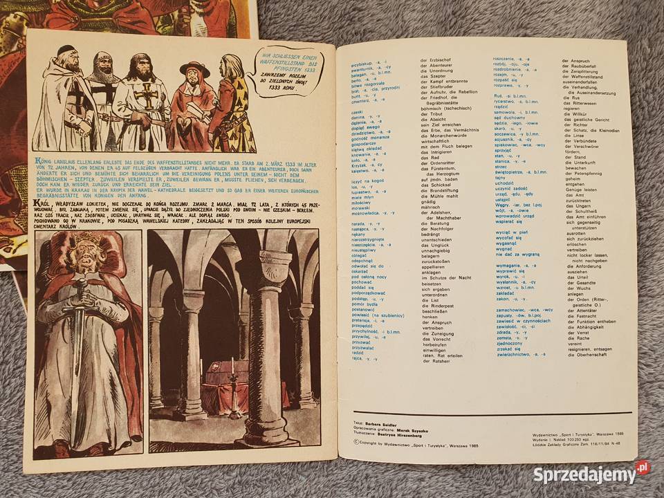 Władysław Łokietek zestaw 4 komiksów rózne Książki i Podręczniki Gdynia