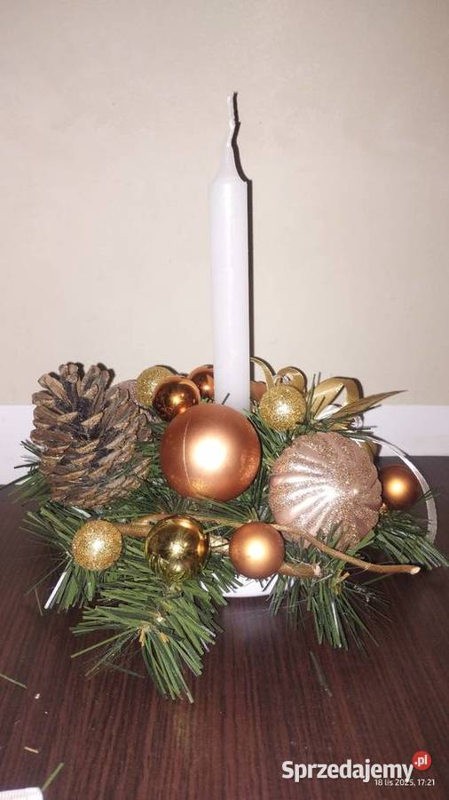 Stroik świąteczny na stół okrągły 20 Sokołowice