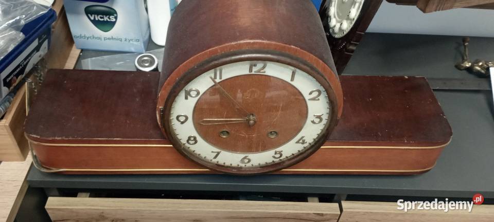 Zegar kominkowy sprawny drewno Żary