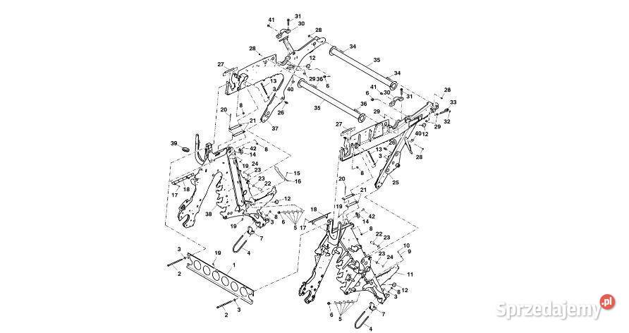 John Deere 960 Wzmocnienie CC127863 Rama pokrywy